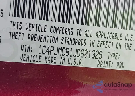 2018 Jeep Cherokee Latitude 4X4 from USA, damaged, VIN 1C4PJMCB1JD601329